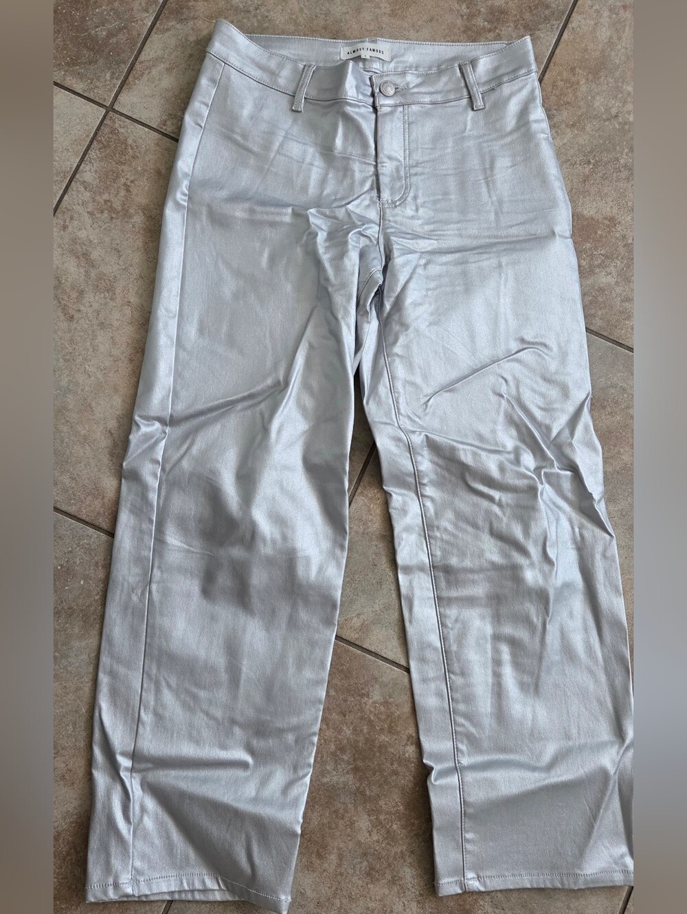 Almost Famous Silver Straight Leg Pants